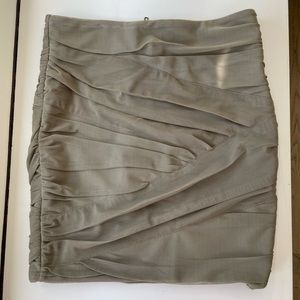 Urban Behaviour khaki green ruched skirt.